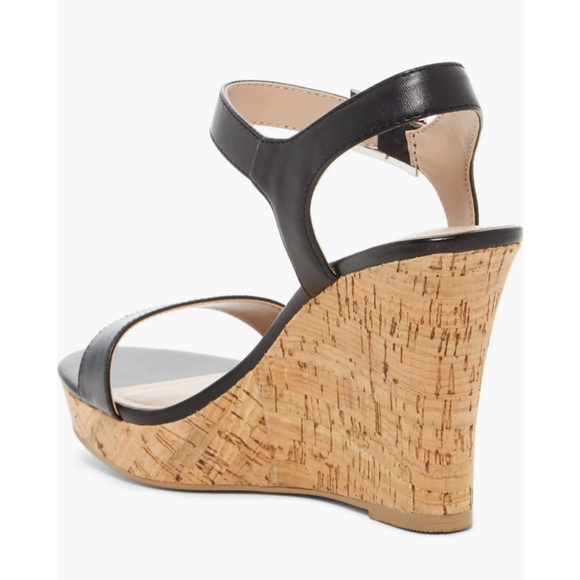 Women's Charles by Charles David Black Lindy Wedge Sandals Size 8 - Picture 2 of 12